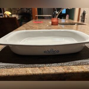 Cornflower Blue 13x9 Corning P-21 Roaster Lasagne Dish. No chips or discolor.